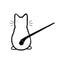 Car interior stickers Art design Fun cat car stickers Window rear glass Car decoration Car styling stickers and decals - Slobuy