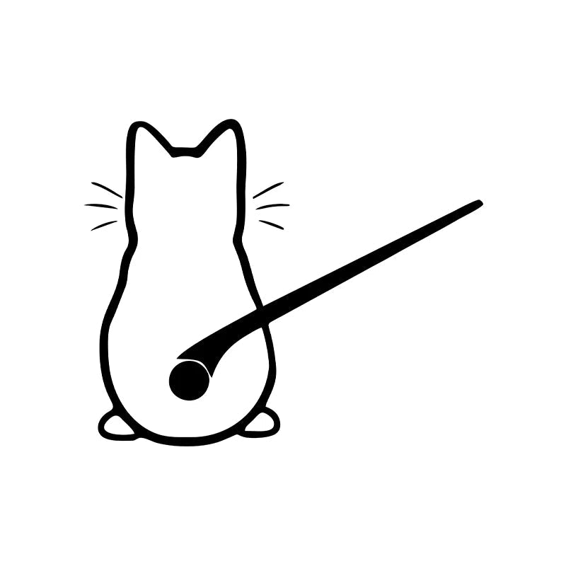 Car interior stickers Art design Fun cat car stickers Window rear glass Car decoration Car styling stickers and decals - Slobuy
