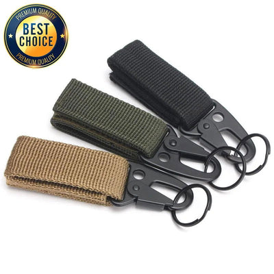 Carabiner High Strength Nylon Key Hook MOLLE Webbing Buckle Hanging System Belt Buckle Hanging Camping Hiking Accessories - Slobuy