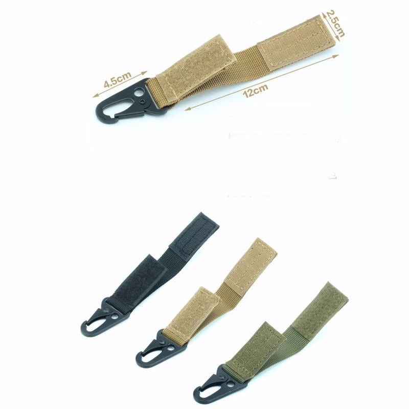 Carabiner High Strength Nylon Key Hook MOLLE Webbing Buckle Hanging System Belt Buckle Hanging Camping Hiking Accessories - Slobuy