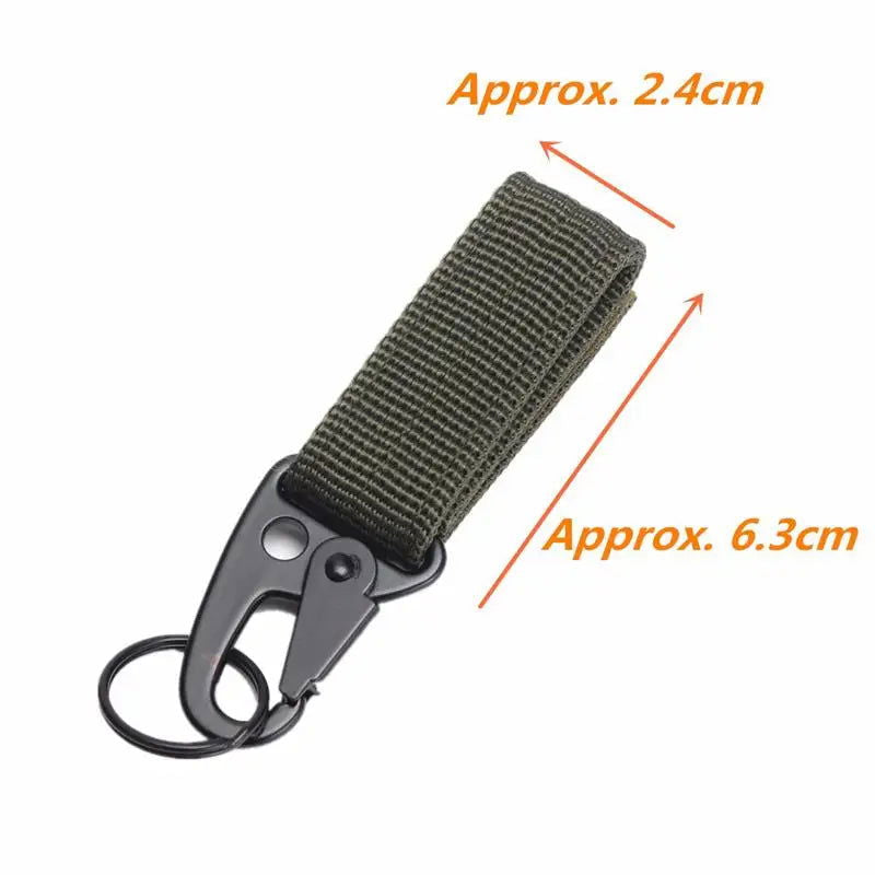 Carabiner High Strength Nylon Key Hook MOLLE Webbing Buckle Hanging System Belt Buckle Hanging Camping Hiking Accessories - Slobuy