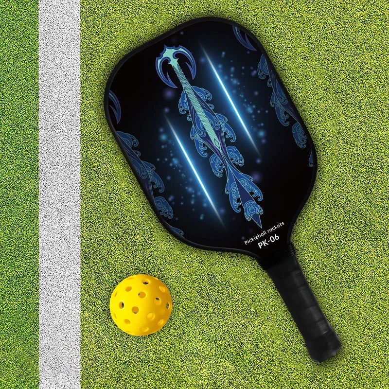 Carbon Fiber T700 Fabric Texture Pickleball Paddle, 16mm Pickleball Racket With Roughness And High Friction, USA Pickleball Appr - Slobuy