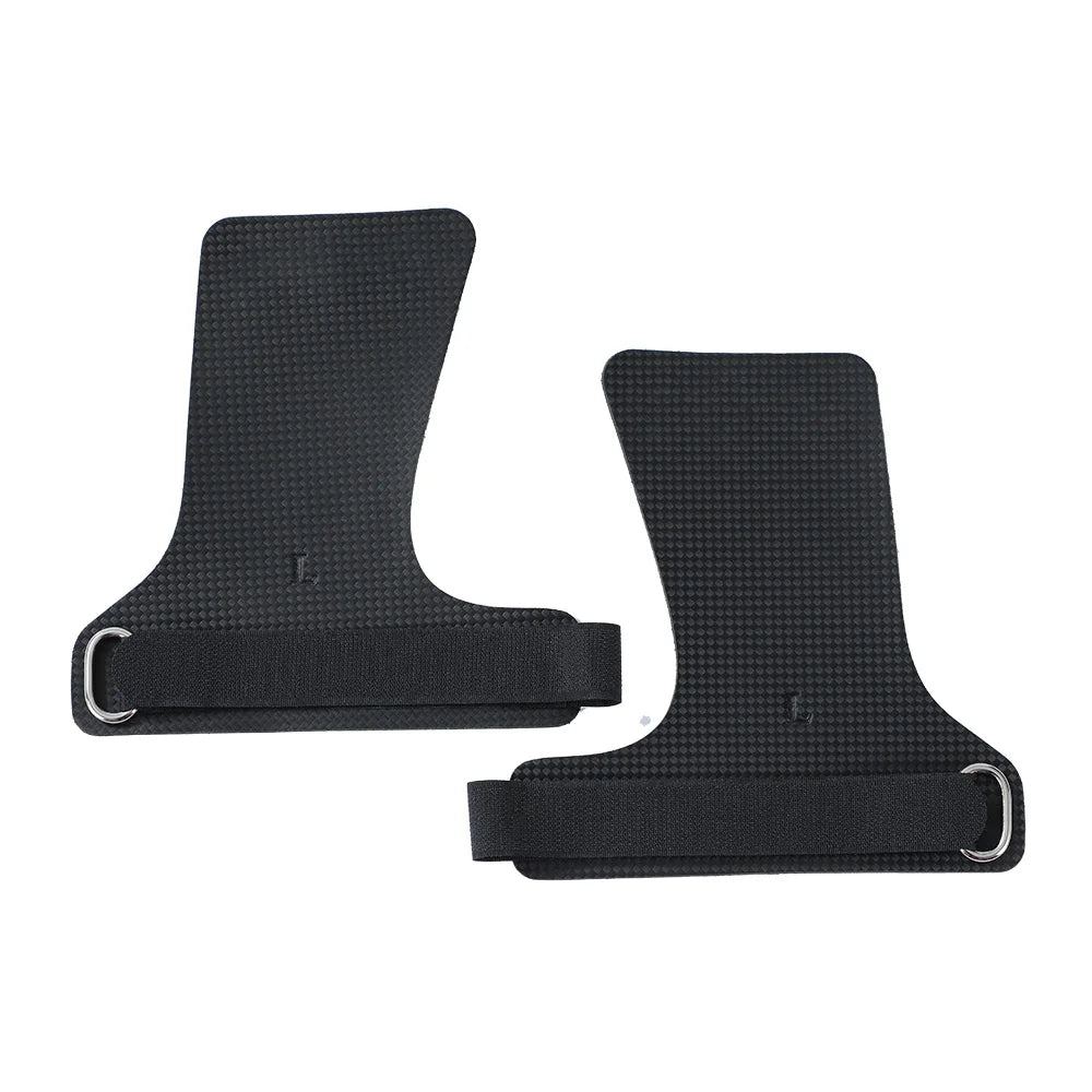 Carbon No Finger Hole Hand Grips Crossfit Accessories for Pull Up Weightlifting Kettlebells Gymnastics Workout - Slobuy