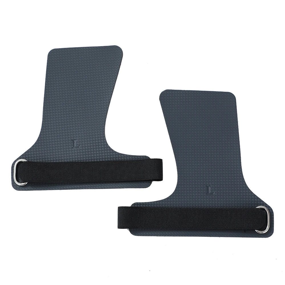 Carbon No Finger Hole Hand Grips Crossfit Accessories for Pull Up Weightlifting Kettlebells Gymnastics Workout - Slobuy