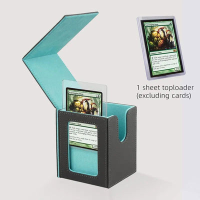 Card Deck Storage Box TCG Board Games magic Commander deck box mtg Card Carrying Organiser Case Trading（give toploader 1pcs） - Slobuy