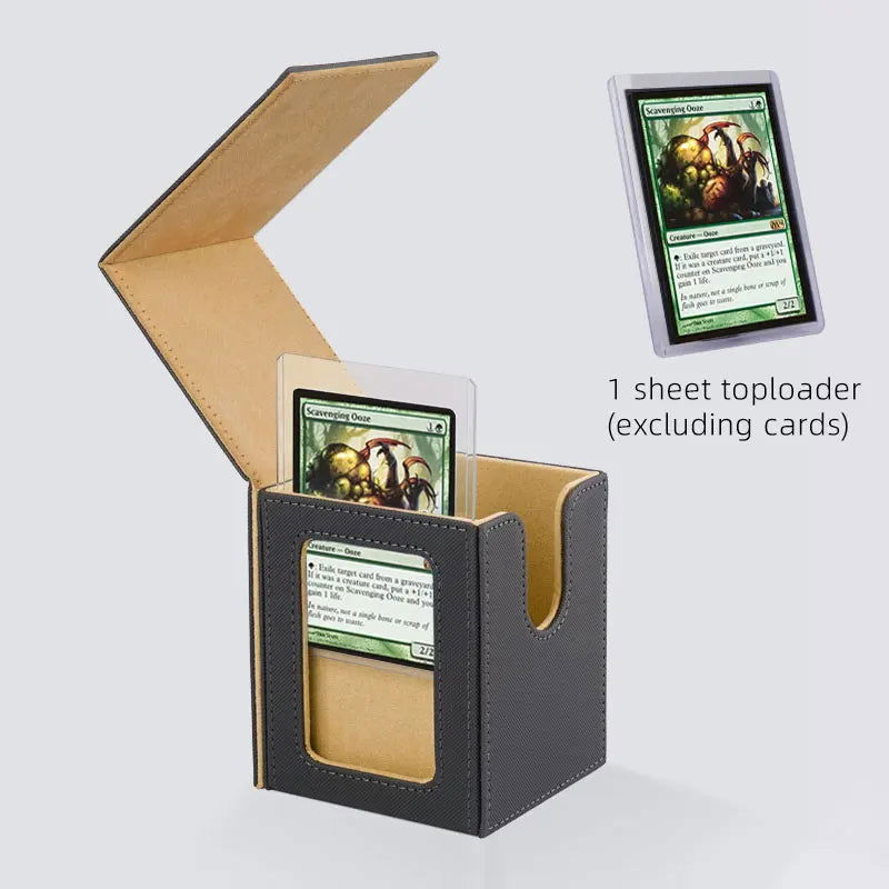 Card Deck Storage Box TCG Board Games magic Commander deck box mtg Card Carrying Organiser Case Trading（give toploader 1pcs） - Slobuy