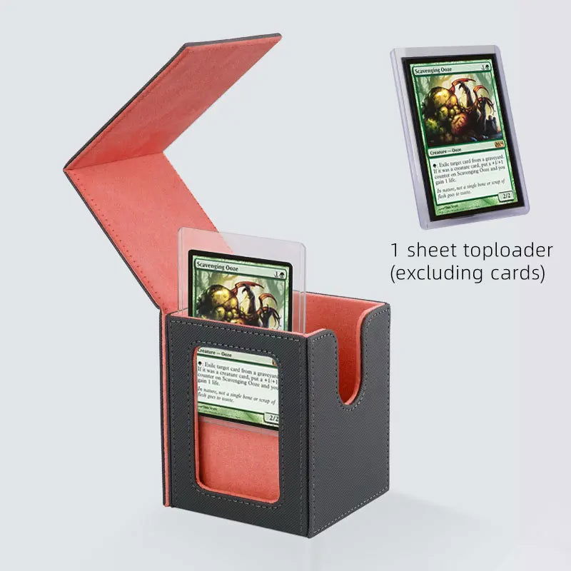Card Deck Storage Box TCG Board Games magic Commander deck box mtg Card Carrying Organiser Case Trading（give toploader 1pcs） - Slobuy