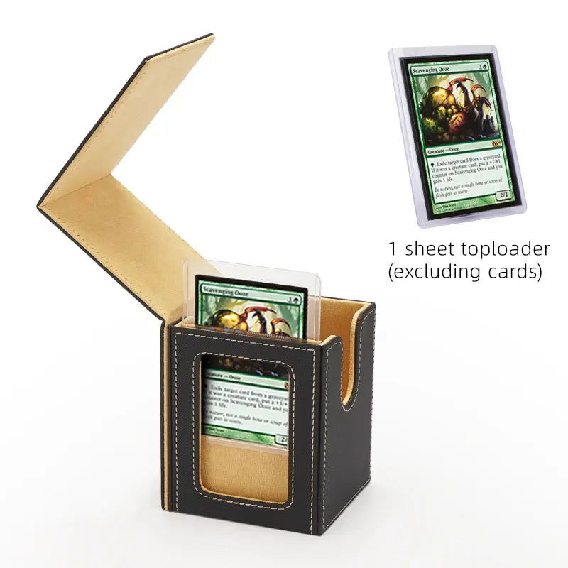 Card Deck Storage Box TCG Board Games magic Commander deck box mtg Card Carrying Organiser Case Trading（give toploader 1pcs） - Slobuy
