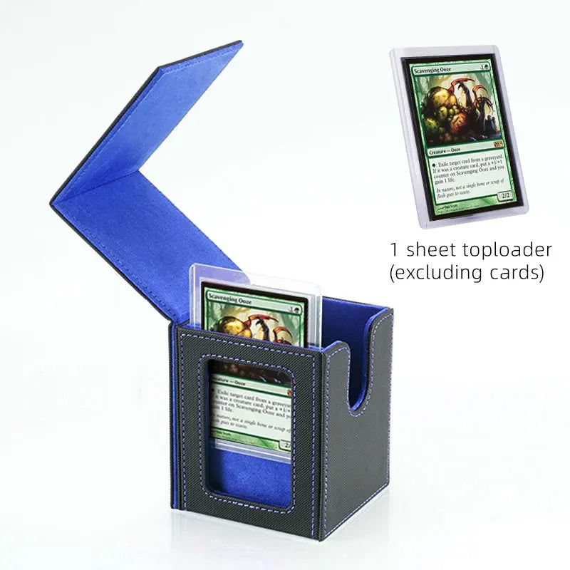 Card Deck Storage Box TCG Board Games magic Commander deck box mtg Card Carrying Organiser Case Trading（give toploader 1pcs） - Slobuy