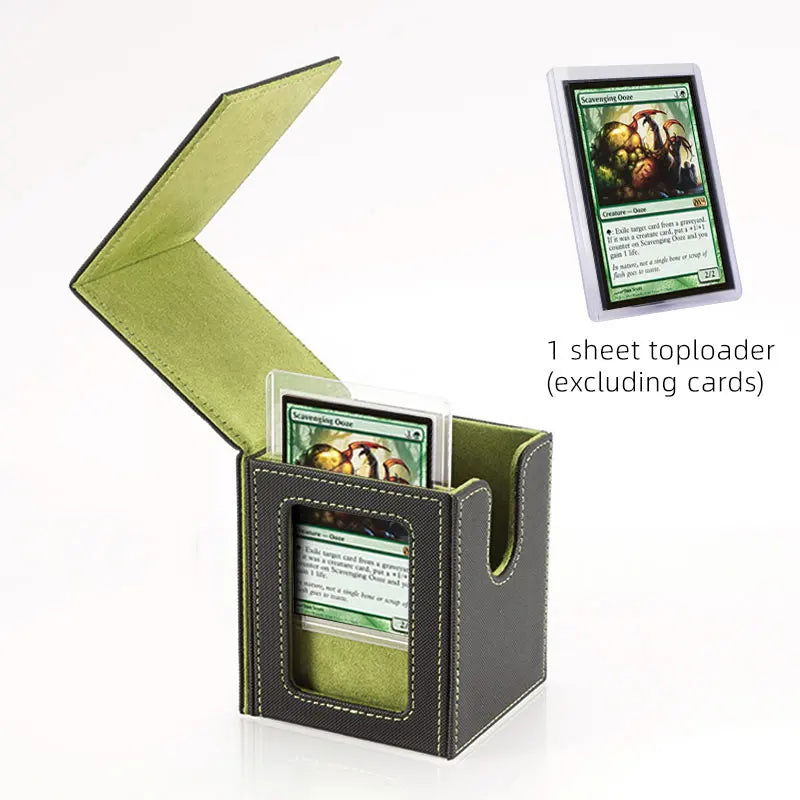 Card Deck Storage Box TCG Board Games magic Commander deck box mtg Card Carrying Organiser Case Trading（give toploader 1pcs） - Slobuy