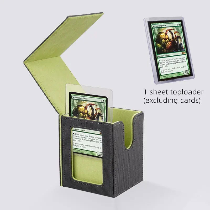 Card Deck Storage Box TCG Board Games magic Commander deck box mtg Card Carrying Organiser Case Trading（give toploader 1pcs） - Slobuy