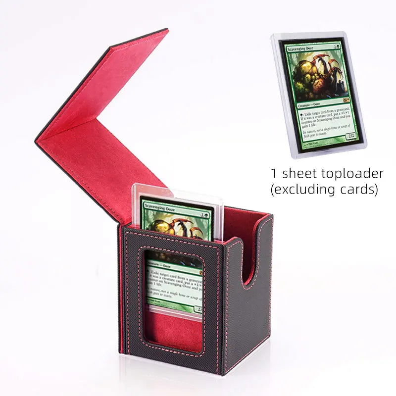 Card Deck Storage Box TCG Board Games magic Commander deck box mtg Card Carrying Organiser Case Trading（give toploader 1pcs） - Slobuy