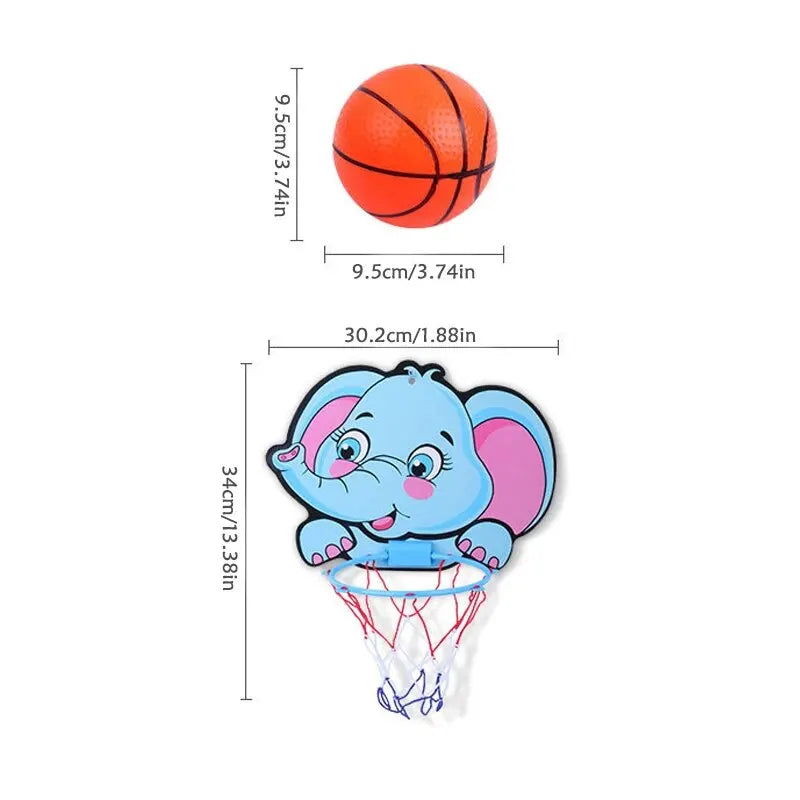 Cartoon Animal Basketball Board Puzzle Parent-child Interaction Indoor And Outdoor Sports Shooting Toys For Kids Birthday Gifts - Slobuy