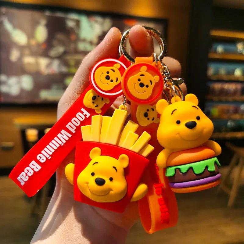 Cartoon Anime Disney Keychain Tom and Jerry Toys Doll Car Cute Keychains Bag Pendant Action Figure Pendant Kids Toys Gifts - Slobuy