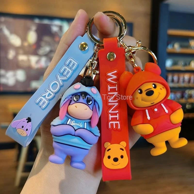 Cartoon Anime Disney Keychain Tom and Jerry Toys Doll Car Cute Keychains Bag Pendant Action Figure Pendant Kids Toys Gifts - Slobuy