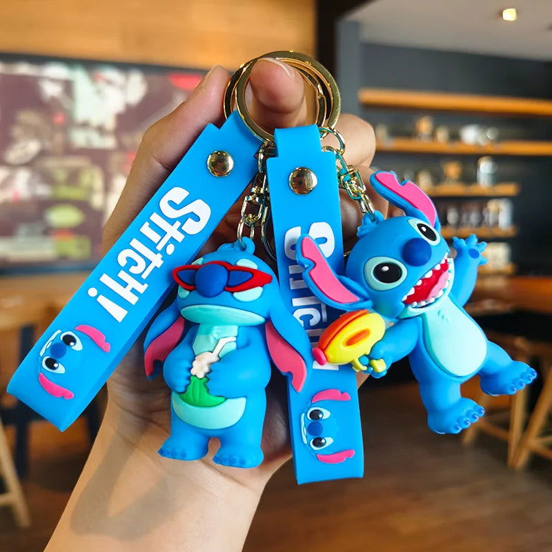 Cartoon Anime Disney Keychain Tom and Jerry Toys Doll Car Cute Keychains Bag Pendant Action Figure Pendant Kids Toys Gifts - Slobuy