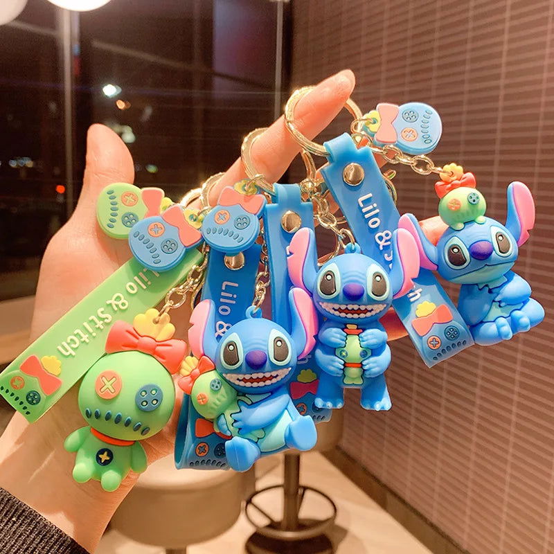 Cartoon Anime Disney Keychain Tom and Jerry Toys Doll Car Cute Keychains Bag Pendant Action Figure Pendant Kids Toys Gifts - Slobuy