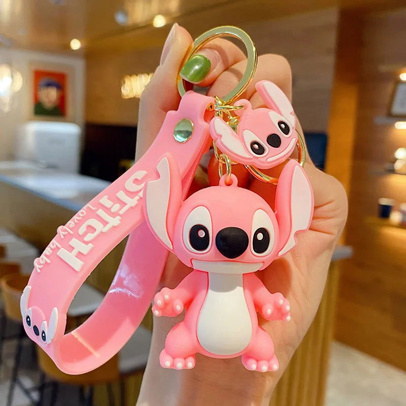 Cartoon Anime Disney Keychain Tom and Jerry Toys Doll Car Cute Keychains Bag Pendant Action Figure Pendant Kids Toys Gifts - Slobuy