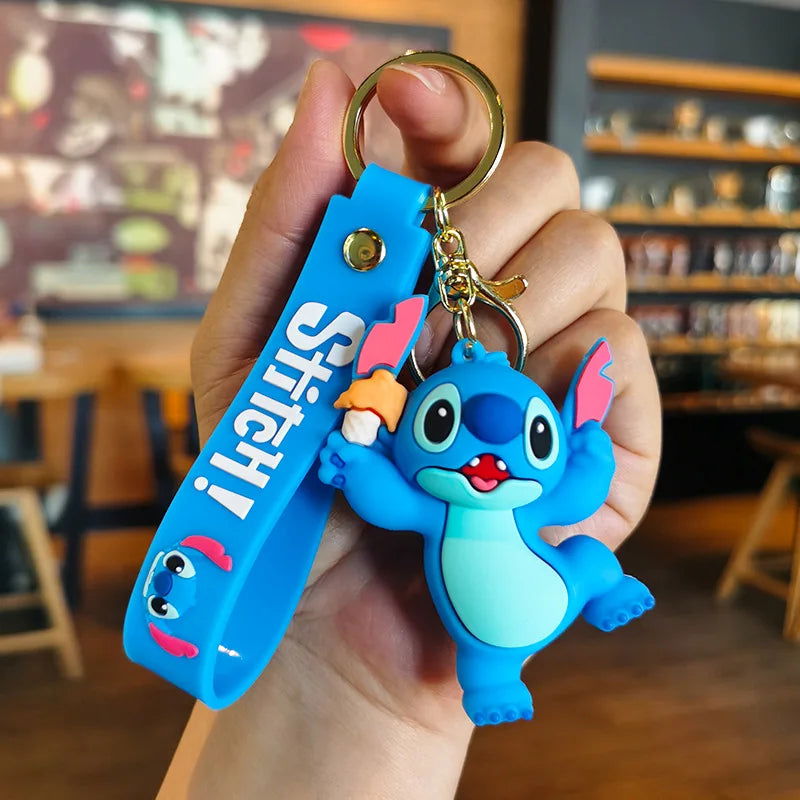 Cartoon Anime Disney Keychain Tom and Jerry Toys Doll Car Cute Keychains Bag Pendant Action Figure Pendant Kids Toys Gifts - Slobuy