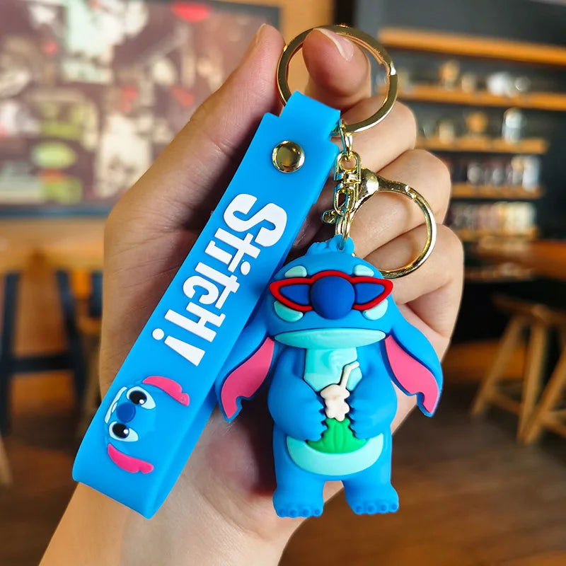 Cartoon Anime Disney Keychain Tom and Jerry Toys Doll Car Cute Keychains Bag Pendant Action Figure Pendant Kids Toys Gifts - Slobuy