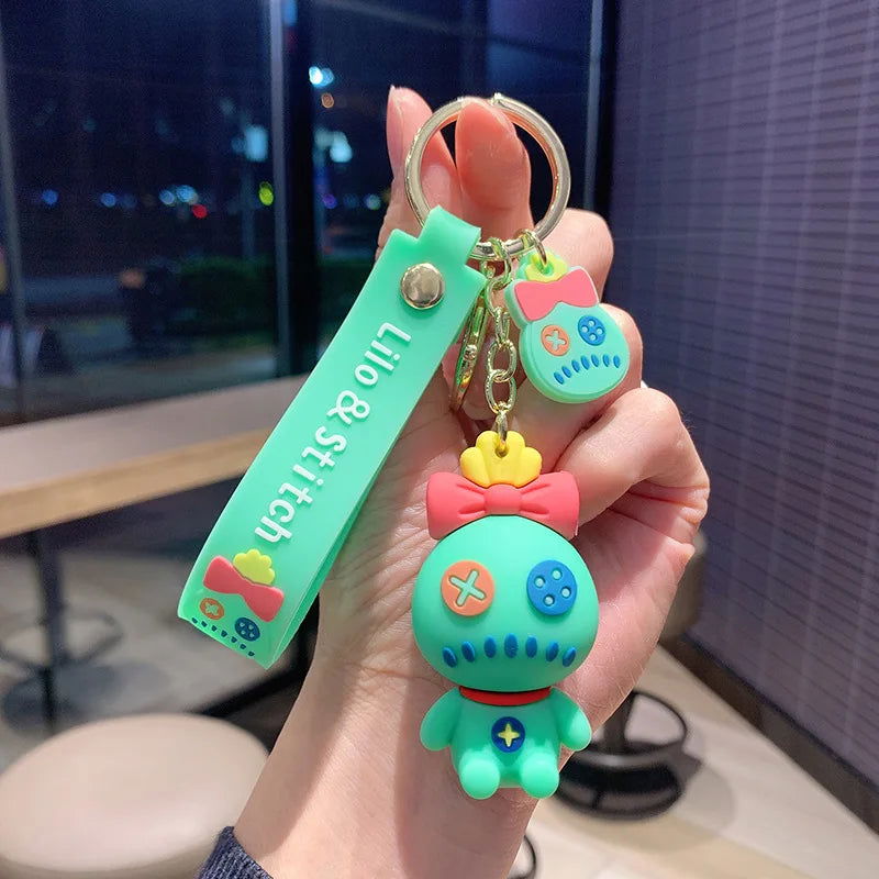 Cartoon Anime Disney Keychain Tom and Jerry Toys Doll Car Cute Keychains Bag Pendant Action Figure Pendant Kids Toys Gifts - Slobuy