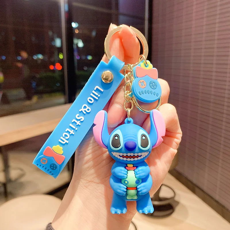 Cartoon Anime Disney Keychain Tom and Jerry Toys Doll Car Cute Keychains Bag Pendant Action Figure Pendant Kids Toys Gifts - Slobuy