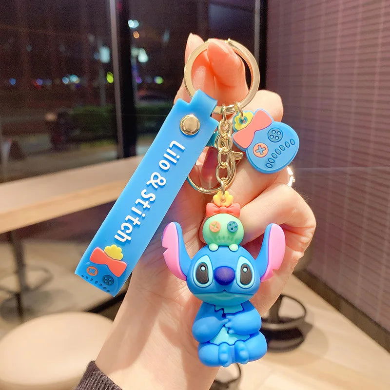 Cartoon Anime Disney Keychain Tom and Jerry Toys Doll Car Cute Keychains Bag Pendant Action Figure Pendant Kids Toys Gifts - Slobuy