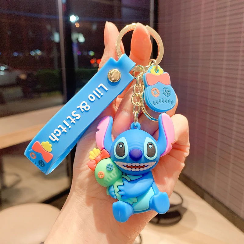 Cartoon Anime Disney Keychain Tom and Jerry Toys Doll Car Cute Keychains Bag Pendant Action Figure Pendant Kids Toys Gifts - Slobuy