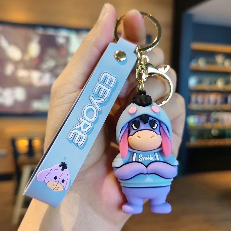 Cartoon Anime Disney Keychain Tom and Jerry Toys Doll Car Cute Keychains Bag Pendant Action Figure Pendant Kids Toys Gifts - Slobuy