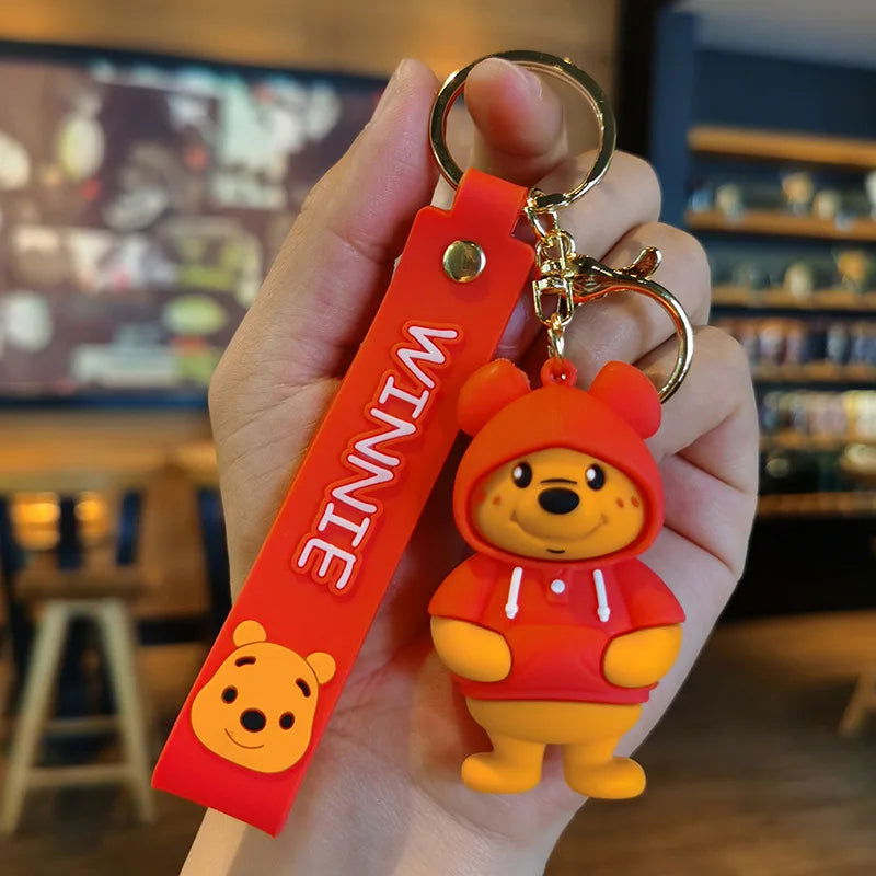 Cartoon Anime Disney Keychain Tom and Jerry Toys Doll Car Cute Keychains Bag Pendant Action Figure Pendant Kids Toys Gifts - Slobuy
