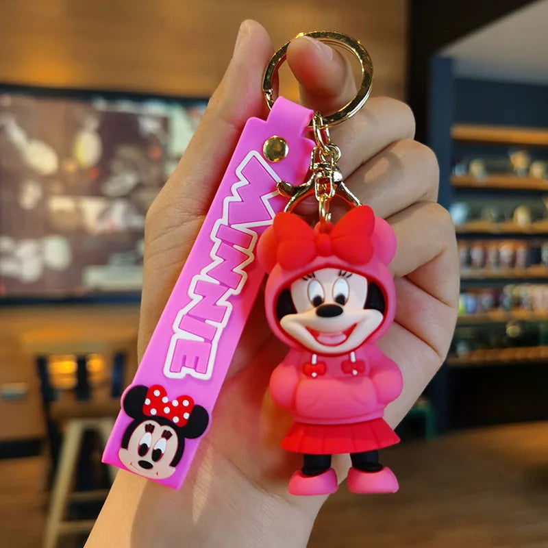 Cartoon Anime Disney Keychain Tom and Jerry Toys Doll Car Cute Keychains Bag Pendant Action Figure Pendant Kids Toys Gifts - Slobuy