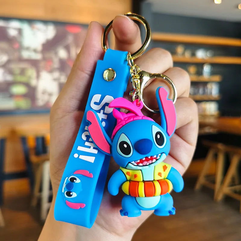 Cartoon Anime Disney Keychain Tom and Jerry Toys Doll Car Cute Keychains Bag Pendant Action Figure Pendant Kids Toys Gifts - Slobuy