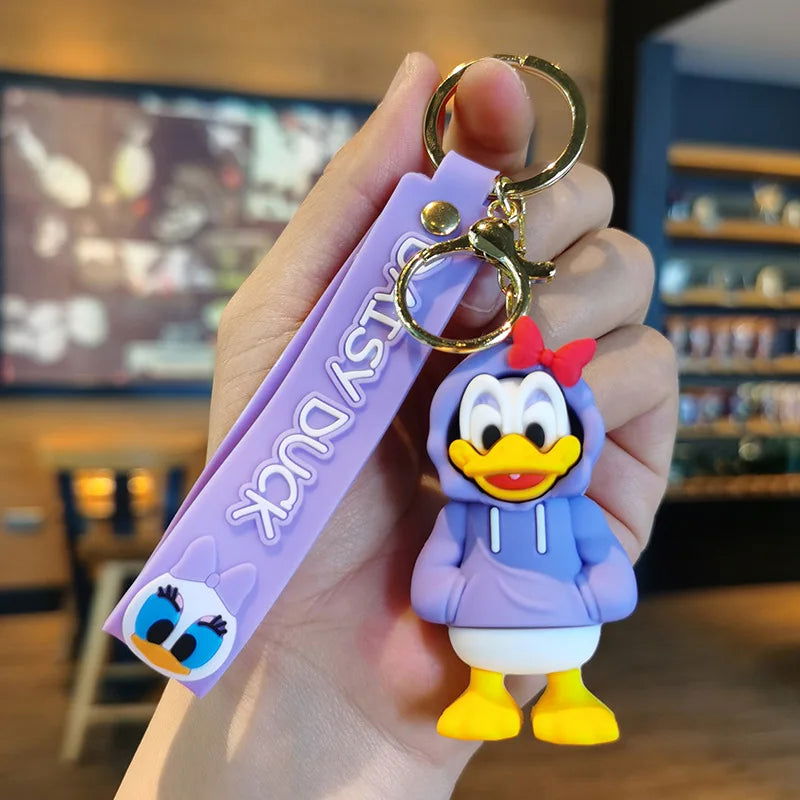 Cartoon Anime Disney Keychain Tom and Jerry Toys Doll Car Cute Keychains Bag Pendant Action Figure Pendant Kids Toys Gifts - Slobuy