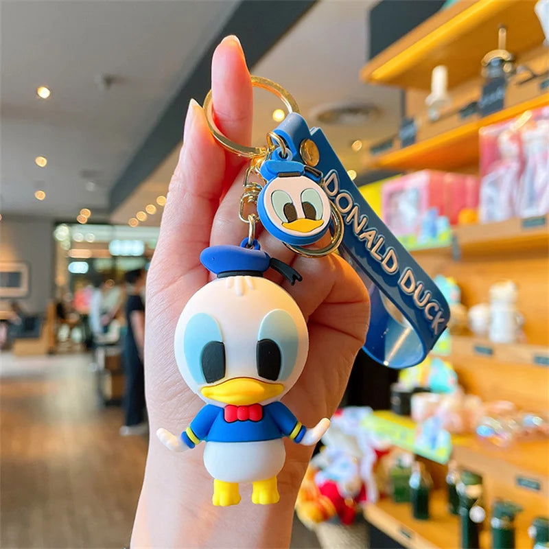 Cartoon Anime Disney Keychain Tom and Jerry Toys Doll Car Cute Keychains Bag Pendant Action Figure Pendant Kids Toys Gifts - Slobuy