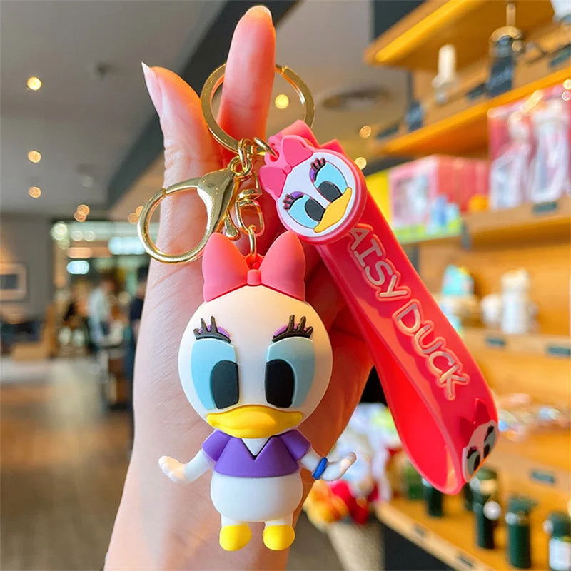 Cartoon Anime Disney Keychain Tom and Jerry Toys Doll Car Cute Keychains Bag Pendant Action Figure Pendant Kids Toys Gifts - Slobuy
