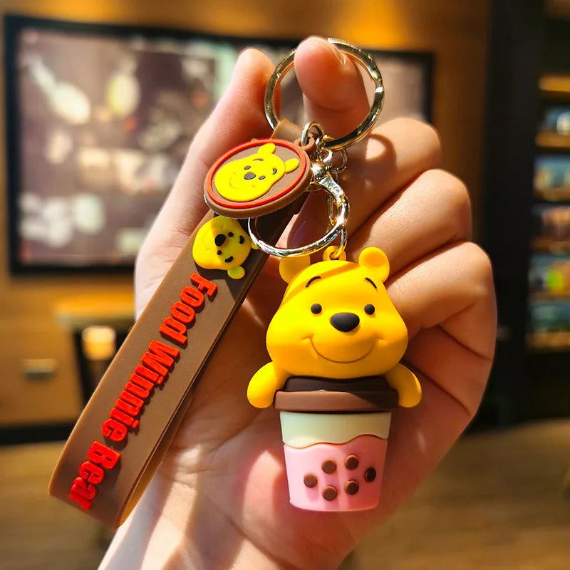 Cartoon Anime Disney Keychain Tom and Jerry Toys Doll Car Cute Keychains Bag Pendant Action Figure Pendant Kids Toys Gifts - Slobuy