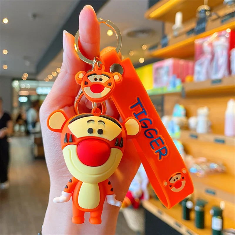 Cartoon Anime Disney Keychain Tom and Jerry Toys Doll Car Cute Keychains Bag Pendant Action Figure Pendant Kids Toys Gifts - Slobuy