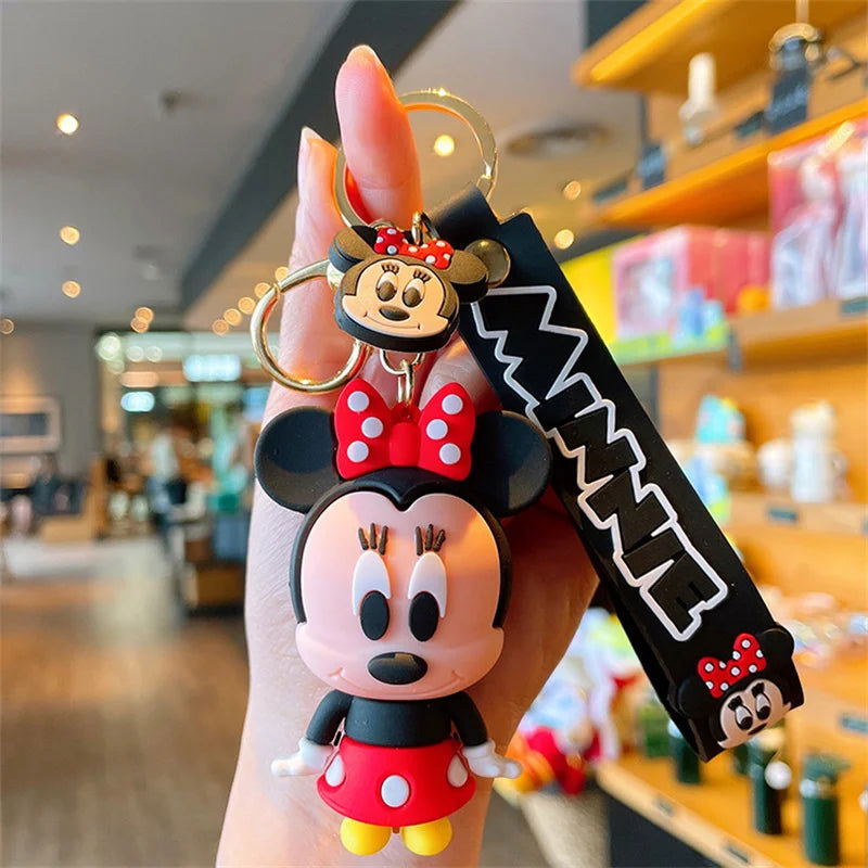 Cartoon Anime Disney Keychain Tom and Jerry Toys Doll Car Cute Keychains Bag Pendant Action Figure Pendant Kids Toys Gifts - Slobuy