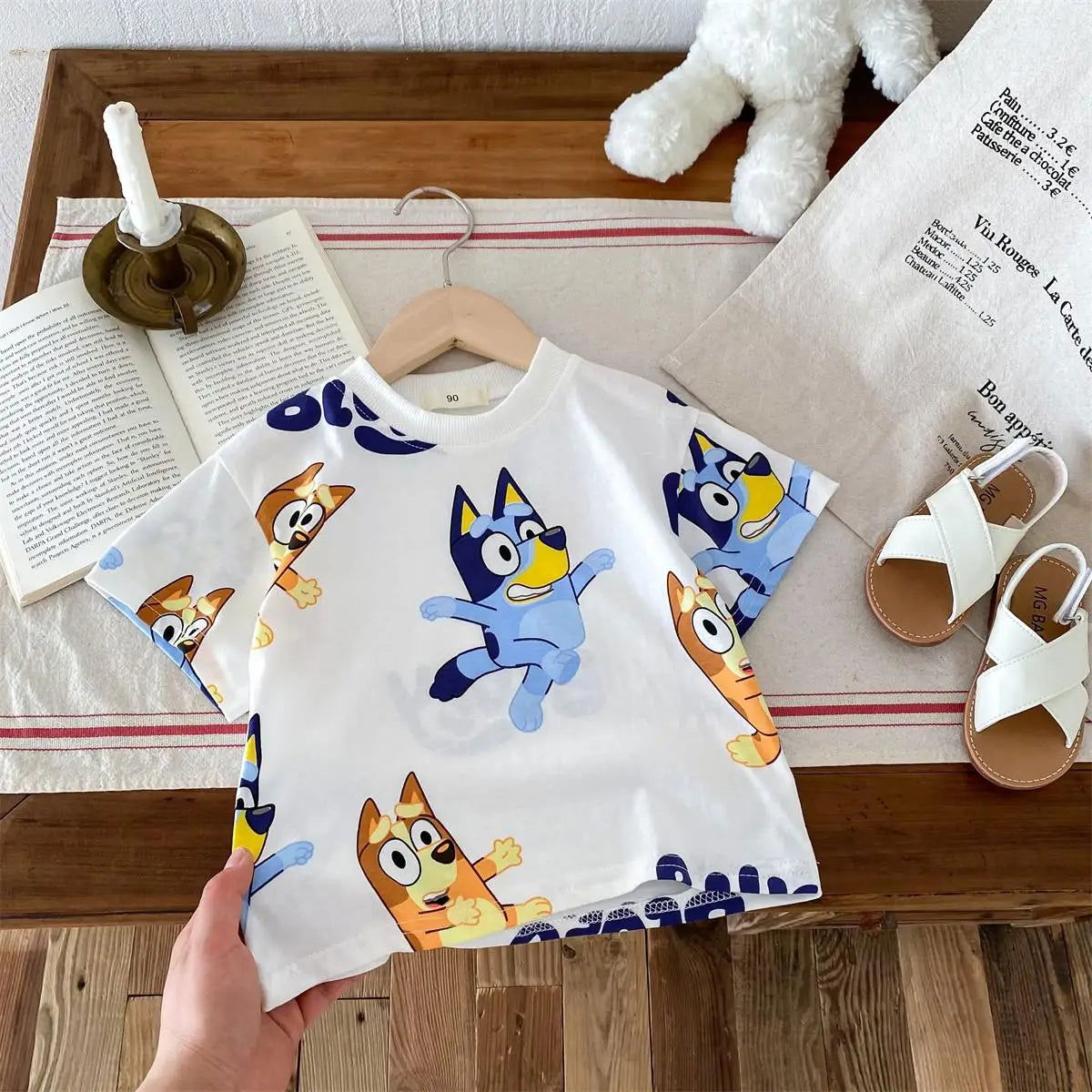 Cartoon Cute Baby Girl Boy Summer T Shirts Tops Crewneck Toddler Costume Children Clothing Short Sleeve Kids Tees 1 2 3 4 5years - Slobuy