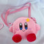 Cartoon Japanese Anime Kawaii Kirby Plush Toy Star Kirby Messenger Bag Soft Doll Bag Cute Mobile Phone Bag Girls Birthday Gift - Slobuy