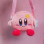 Cartoon Japanese Anime Kawaii Kirby Plush Toy Star Kirby Messenger Bag Soft Doll Bag Cute Mobile Phone Bag Girls Birthday Gift - Slobuy