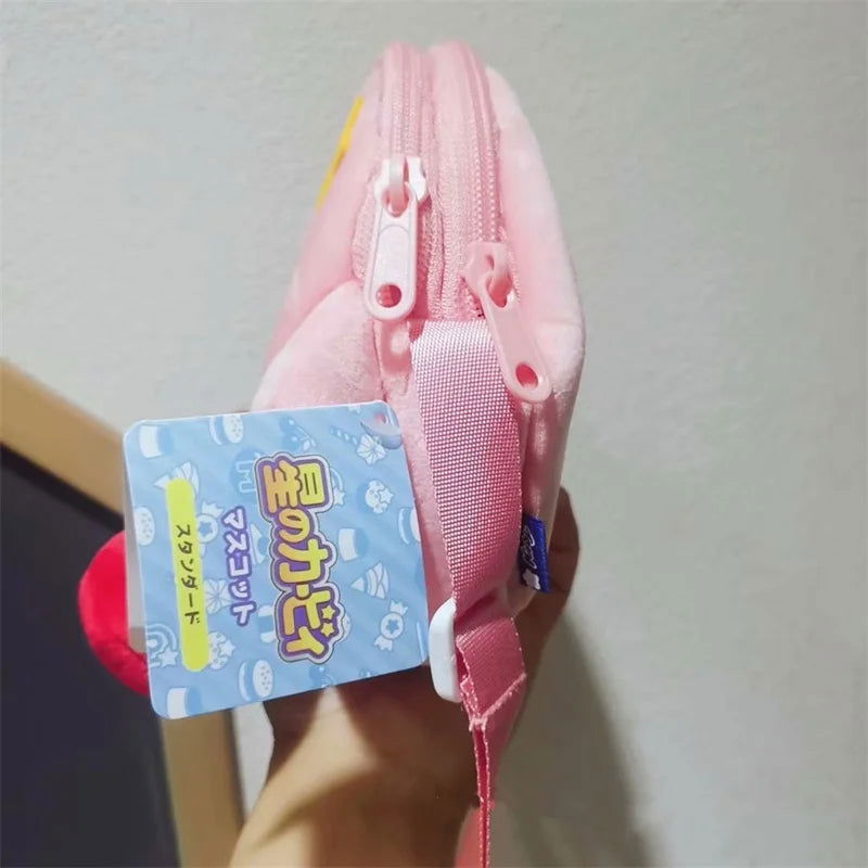 Cartoon Japanese Anime Kawaii Kirby Plush Toy Star Kirby Messenger Bag Soft Doll Bag Cute Mobile Phone Bag Girls Birthday Gift - Slobuy