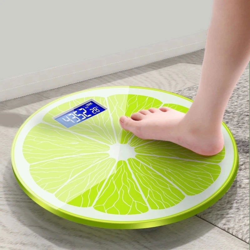 Cartoon Lemon Pattern  Weight Scale For Weighing Body  Electronic Household Balance Floor Smart Digital Scales Bathroom Scales - Slobuy