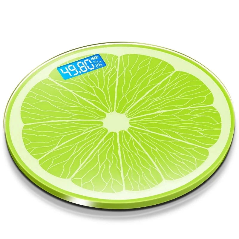 Cartoon Lemon Pattern  Weight Scale For Weighing Body  Electronic Household Balance Floor Smart Digital Scales Bathroom Scales - Slobuy