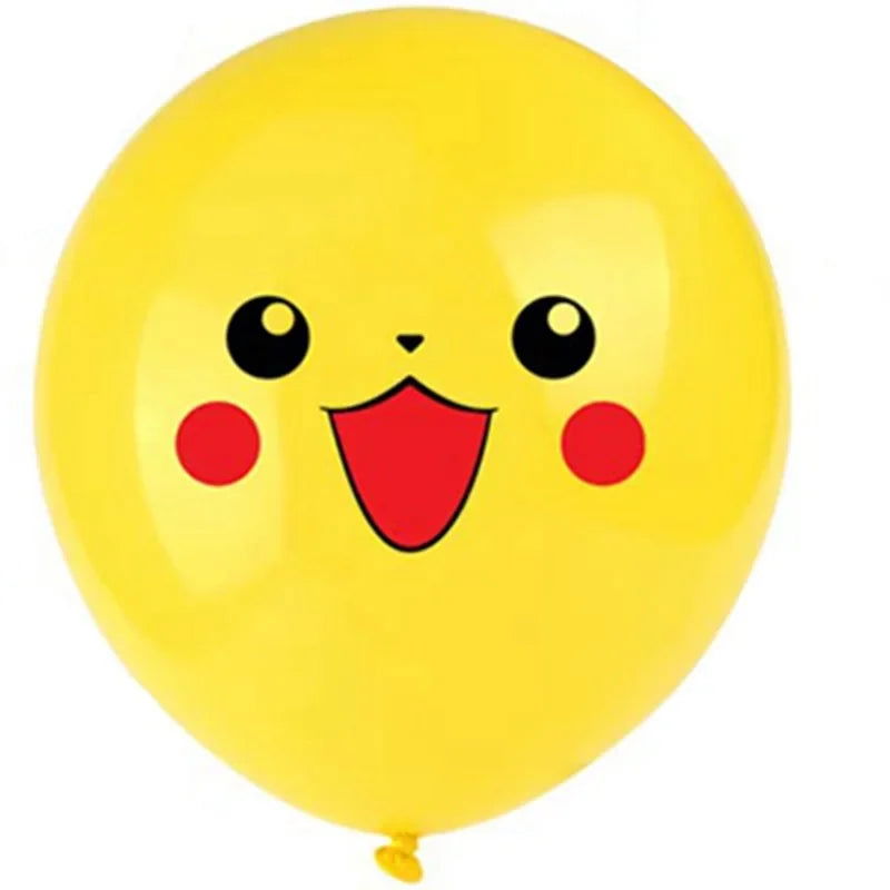 Cartoon Pokemon Pikachu Latex Balloon Set Pikachu Squirtle Charmander Model Balloons Toys Child Birthday Party Supply Decoration - Slobuy