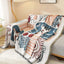 Cartoon Sofa Cover Double Use Beds Blanekets Throw Blanket Picnic Mat With Tassel Sofa Bed Universal Decorative - Slobuy