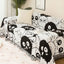 Cartoon Sofa Cover Double Use Beds Blanekets Throw Blanket Picnic Mat With Tassel Sofa Bed Universal Decorative - Slobuy