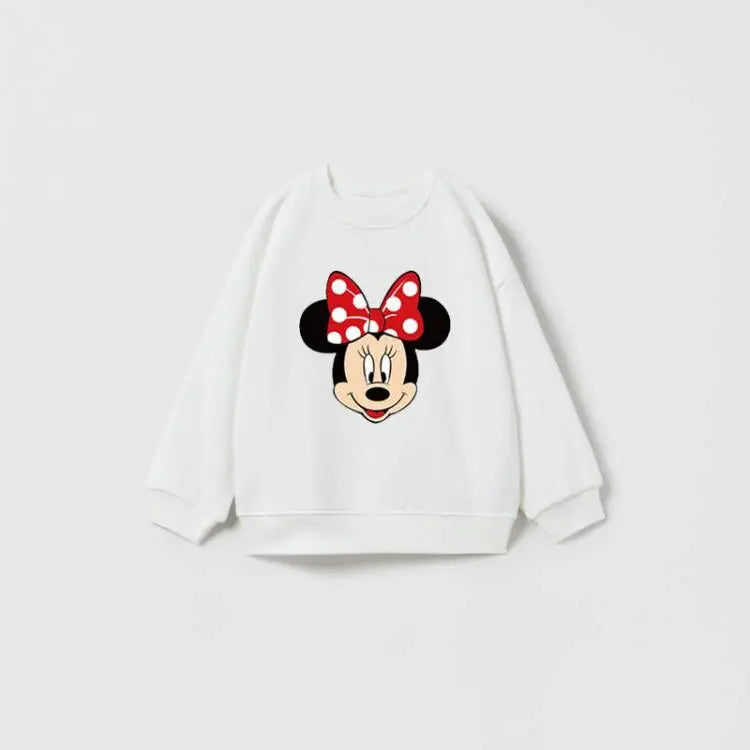 Cartoon Sweatshirts Pure Color Casual Sports Long-sleeved TShirt For Boys And Girls Fashion Wear Cute New Style Cotton Hoodies - Slobuy
