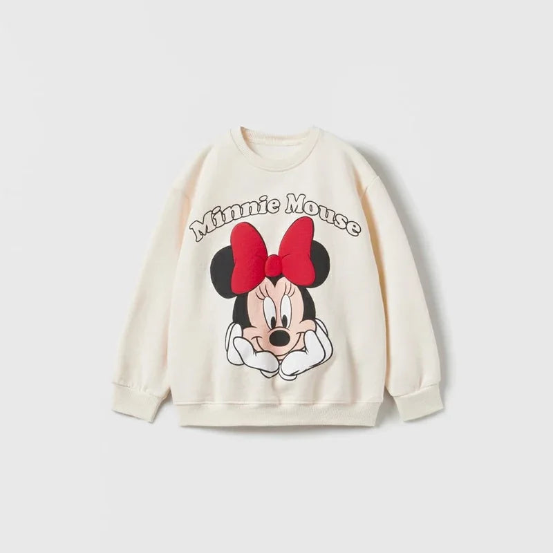Cartoon Sweatshirts Pure Color Casual Sports Long-sleeved TShirt For Boys And Girls Fashion Wear Cute New Style Cotton Hoodies - Slobuy