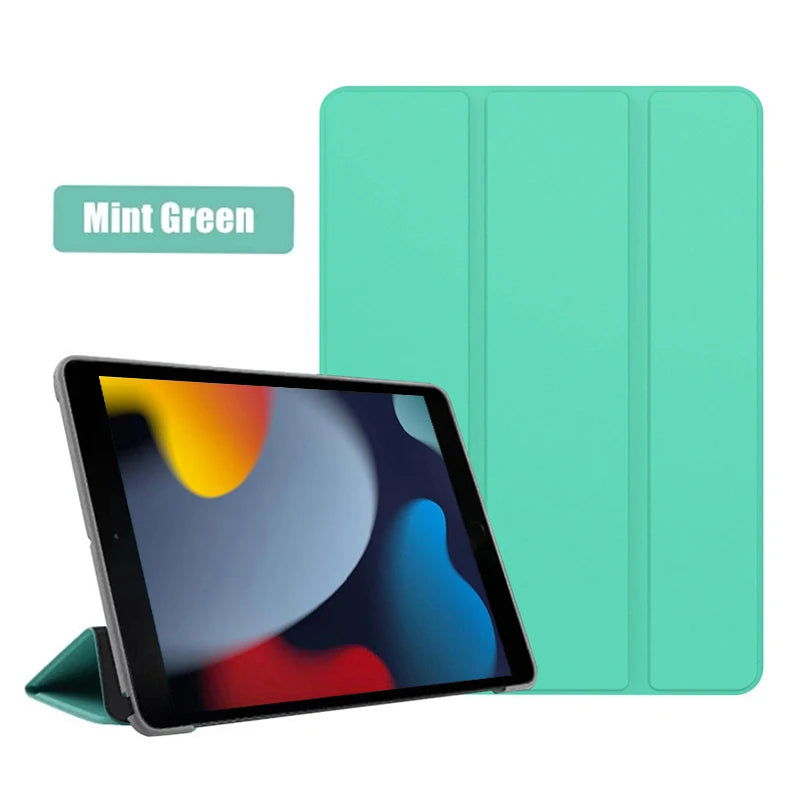 Case For NEW iPad 10.2 2021 8th 7th 9th 10th Generation Funda Sleep Wake up For iPad 10.2 2019 2020 2021 PU Leather Tablet Cover - Slobuy